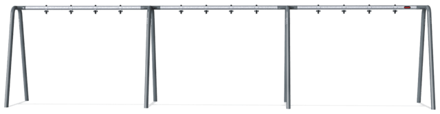 П-Рама для качелей с 6 сиденьями, антрацит