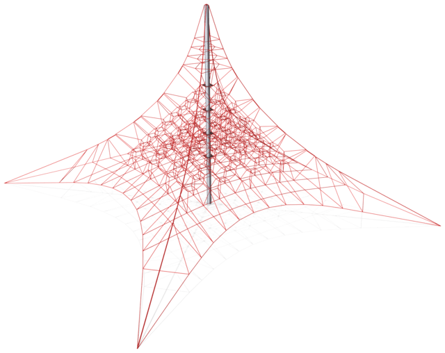 Супер космическая сеть 3448, красный