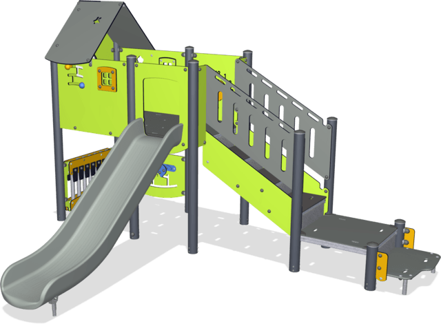 Большой домик со ступеньками для детей с ограниченными возможностями