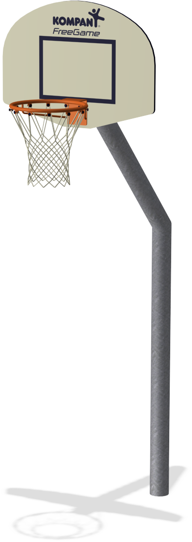 Бескетбольная стойка (одиночная) с нейлоновой сеткой